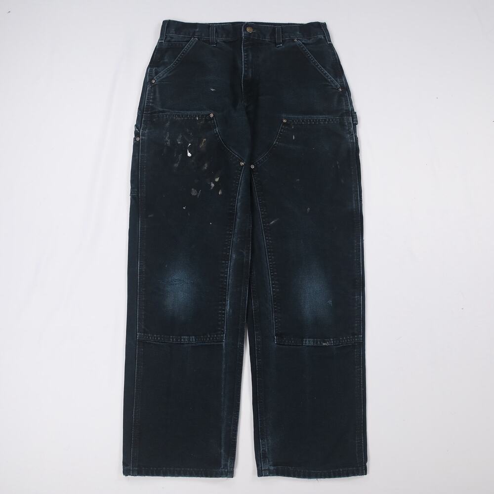 Vintage Carhartt B136 BLK Faded Black Double Knee Carpenter Pants
31.5x30